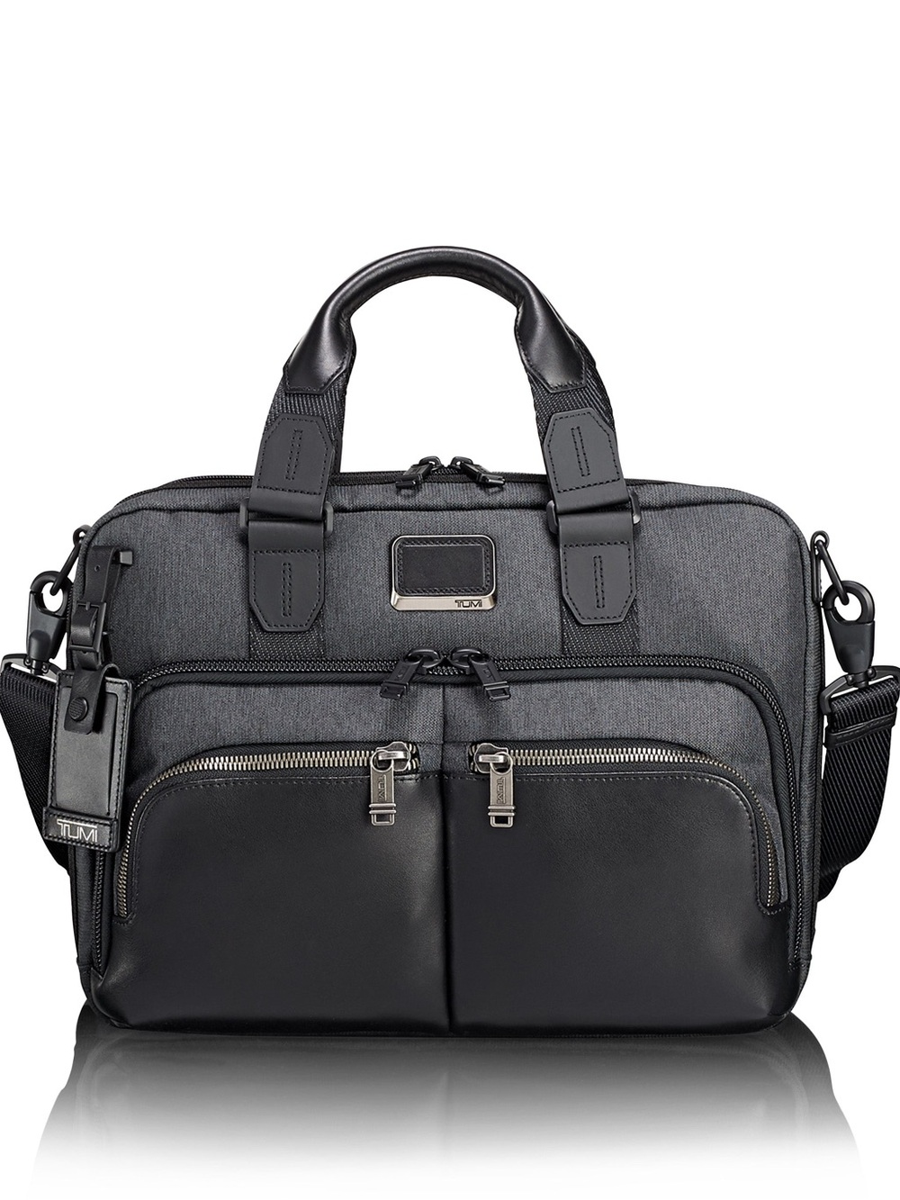 TUMI Alpha Bravo Albany Slim Commuter Briefcase in Anthracite